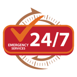 Emergency Service 24/7 Badge